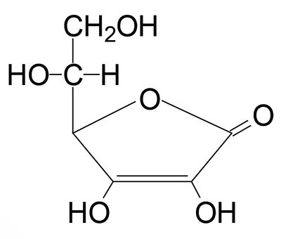 Structure of ascorbic acid