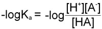 Equation for -logKa