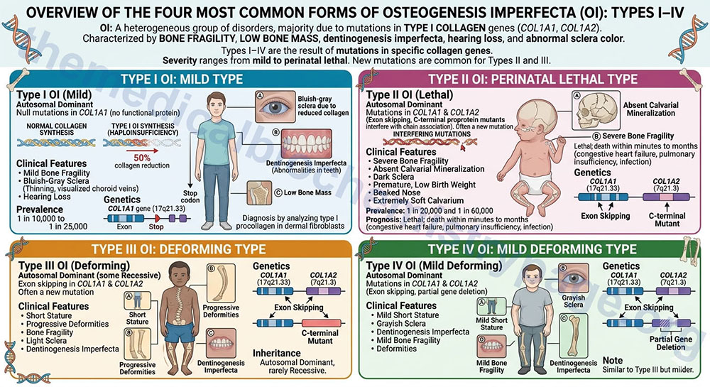 osteogenesis imperfecta overview of 4 major forms osteogenesis imperfecta overview of 4 major forms