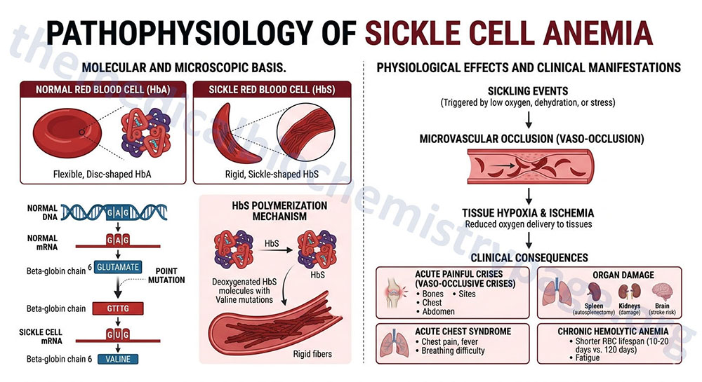 overview of sickle cell anemia molecular biology and pathophysiology