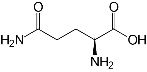 Structure of glutamine