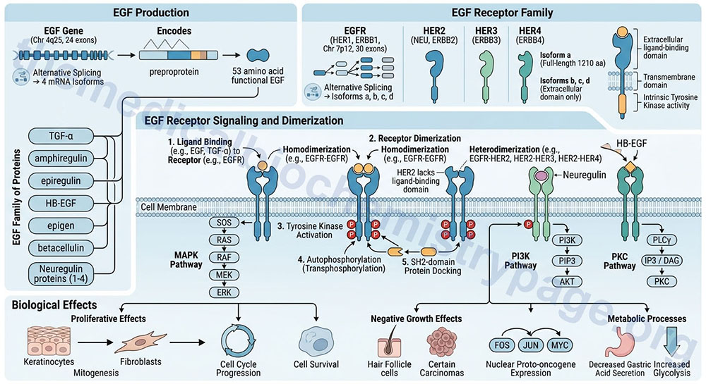 overview of the EGF family of growth factors the EGF family receptors and functions