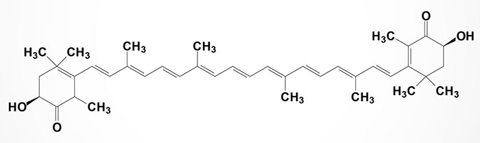 structure of astaxanthin