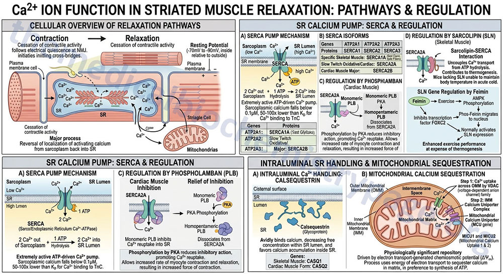 calcium ion functions in process of striated muscle relaxation